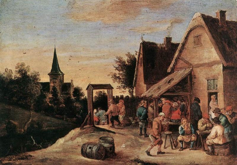 TENIERS, David the Elder Village Feast  sdt France oil painting art